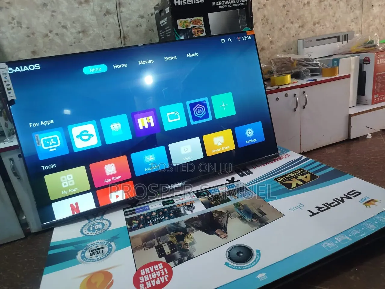 55 Inches Frameless Smart Plus Digital Flat TV