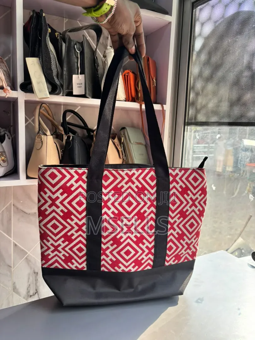 Fabric Tote Bag (Red)
