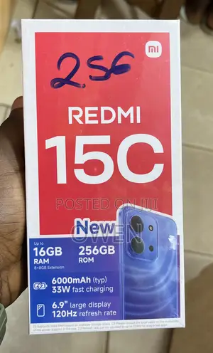 New Xiaomi Redmi 15C 4G 256 GB Black