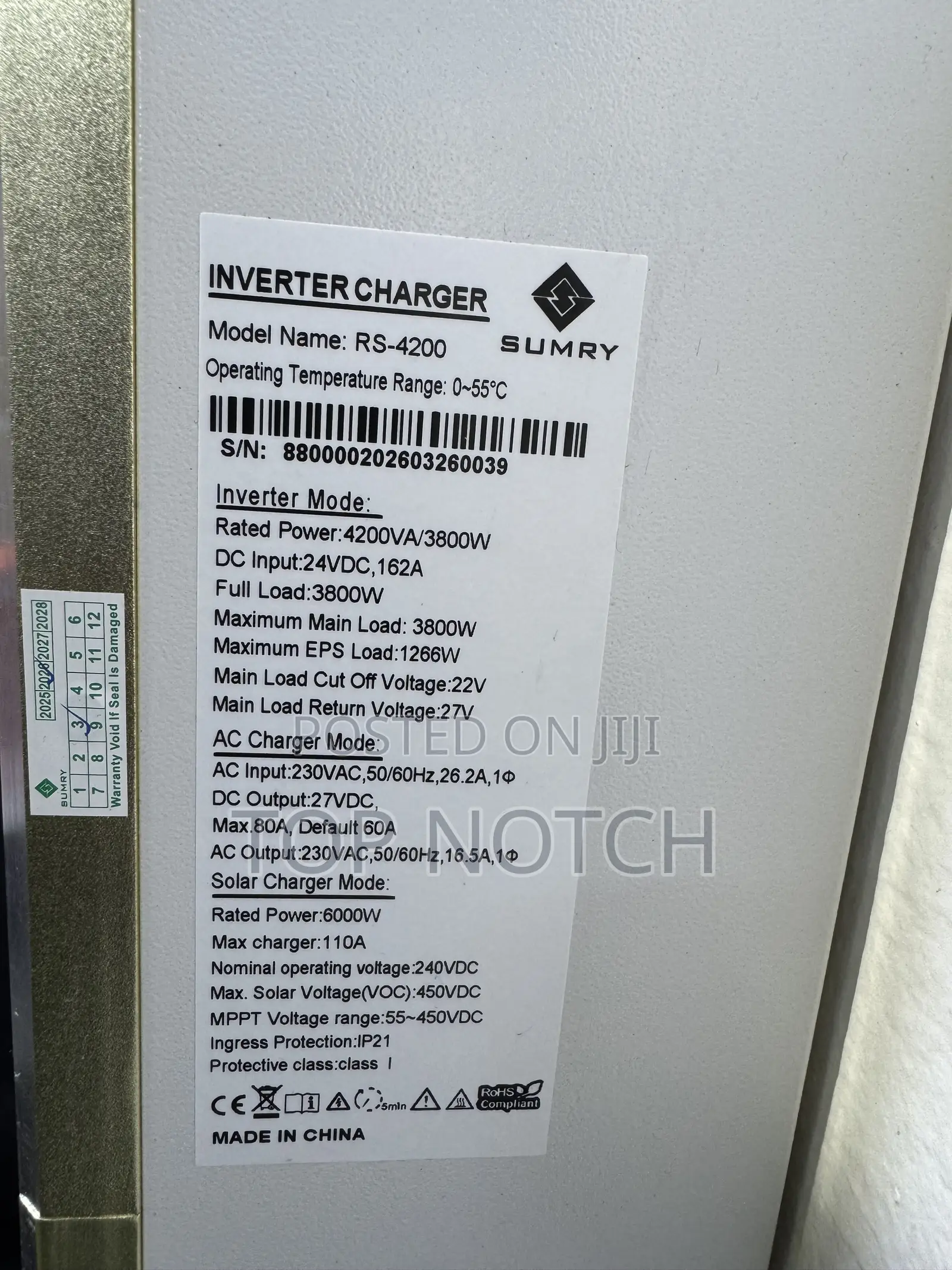 4.2kva/24v Sumry Hybrid Inverter