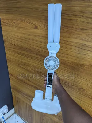 Desk Lamp With Time Display and Cooling Fan
