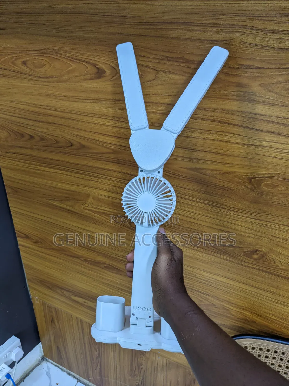 Desk Lamp With Time Display and Cooling Fan