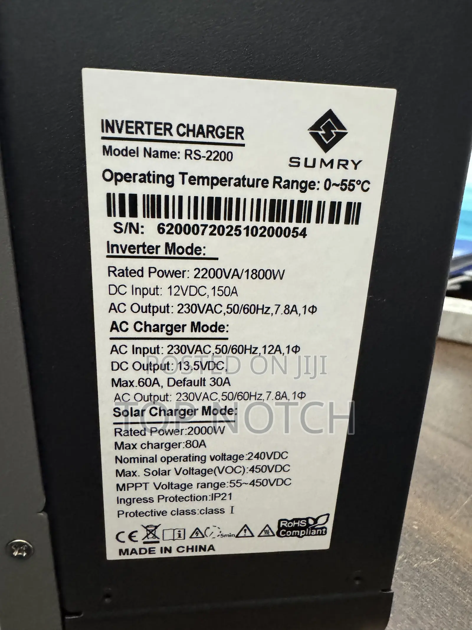 2.2kva/12v Hybrid Inverter
