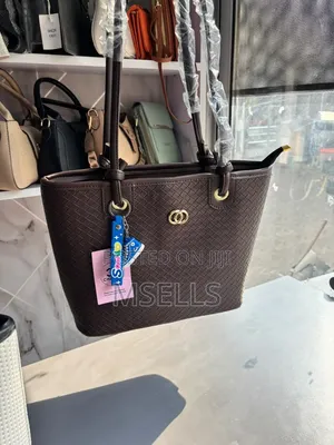 Woven Tote Bag (Deep Brown)