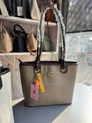 Woven Tote Bag (Khaki)