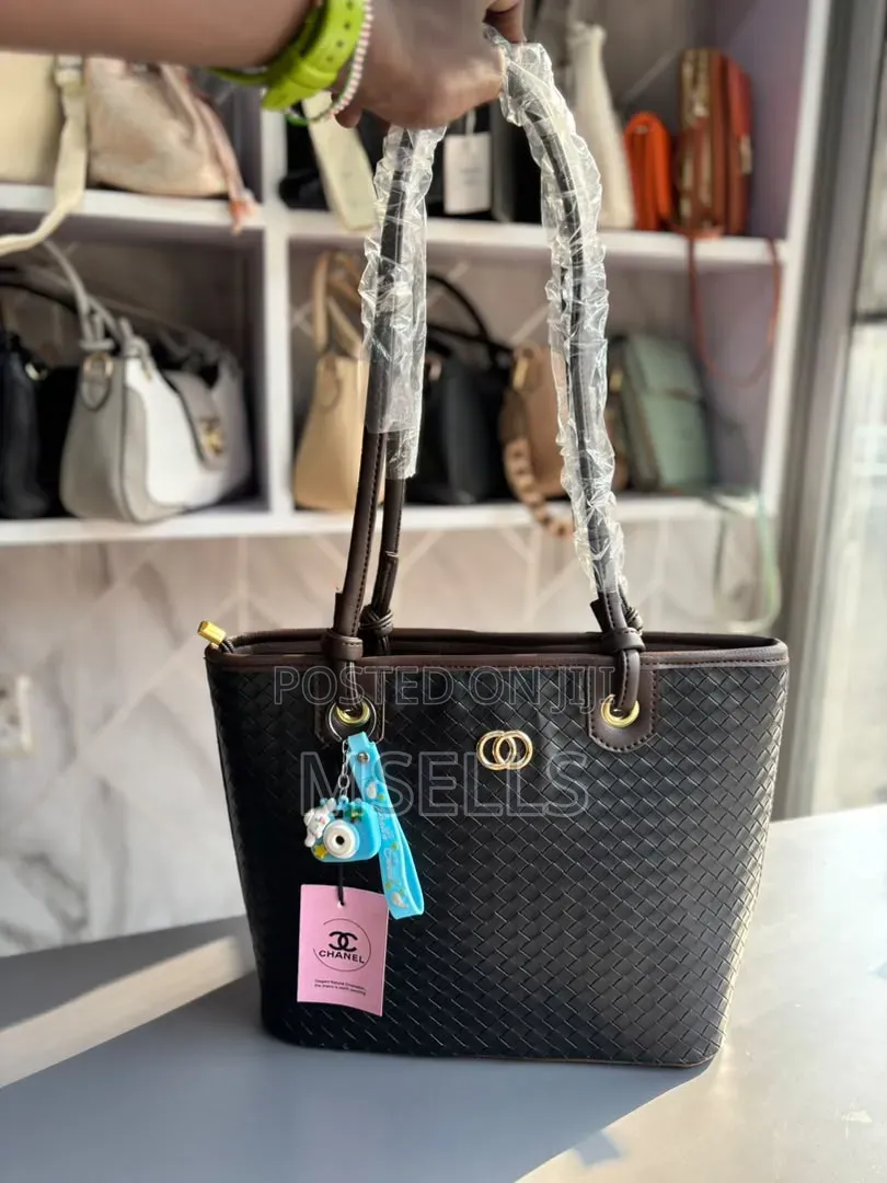 Woven Tote Bag (Black)