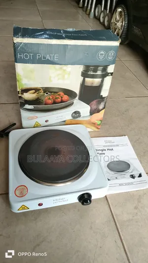 UK Used Kitchen Perfected Brand Single Hotplate, 1500W Power Rating.