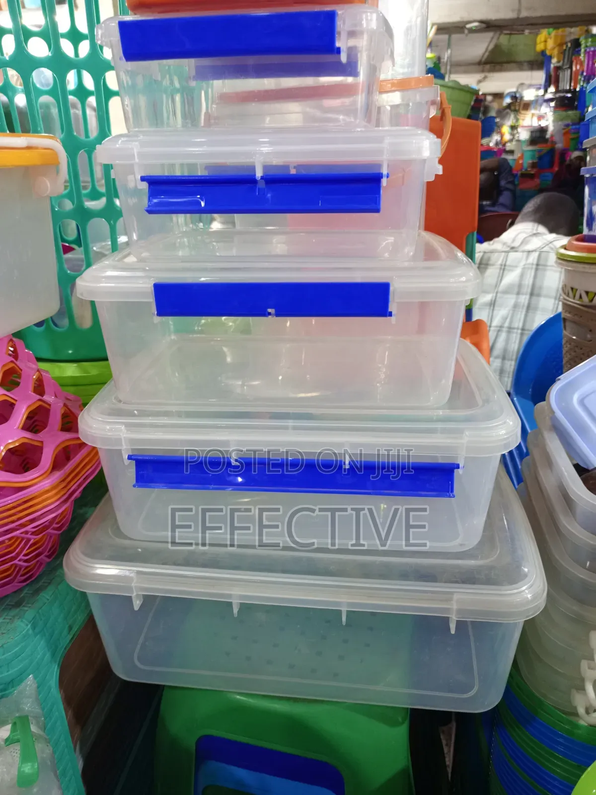 Rectangular Plastic Storage Containers.