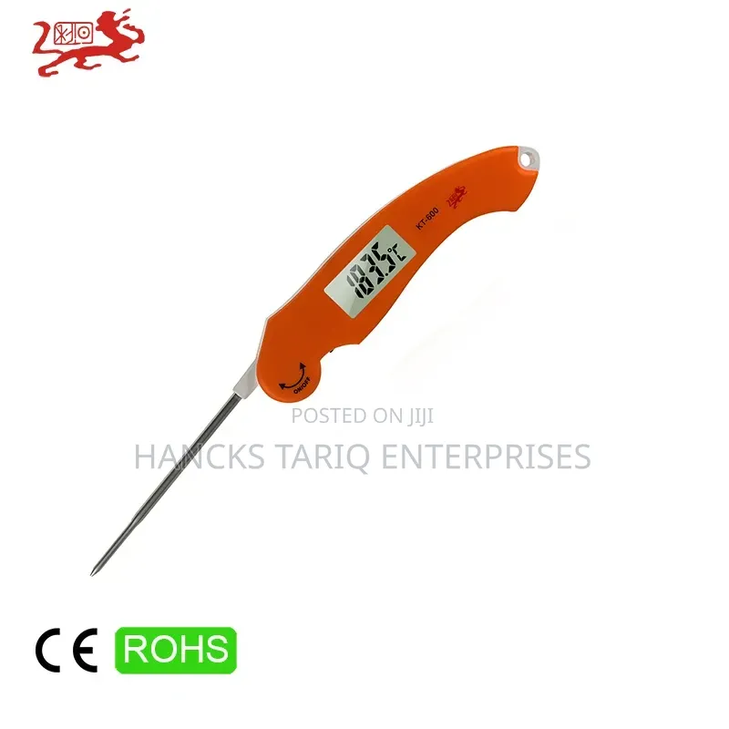 Instant Read Kitchen Cooking Thermometer With Collapsible Probe.