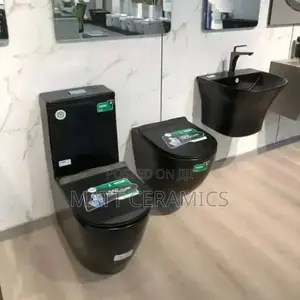 Black Toilet Seat Set