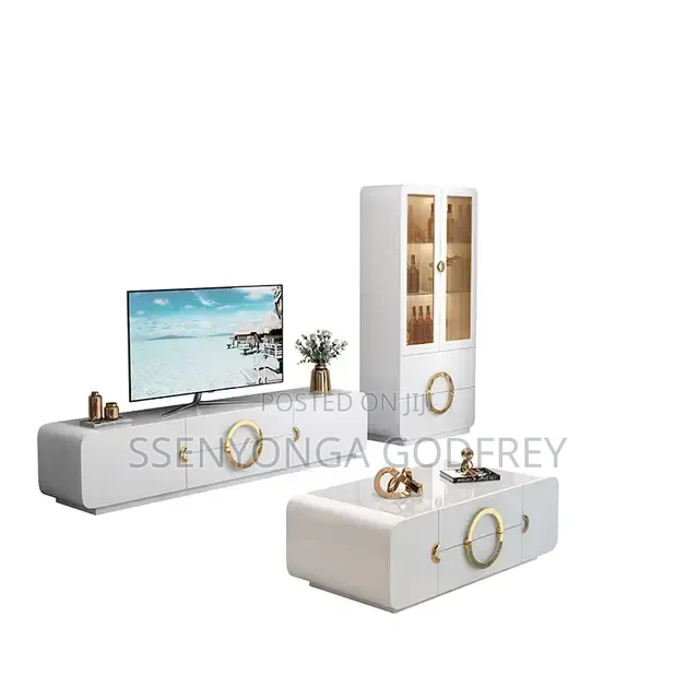 TV Stand Flame White White Stripe Size