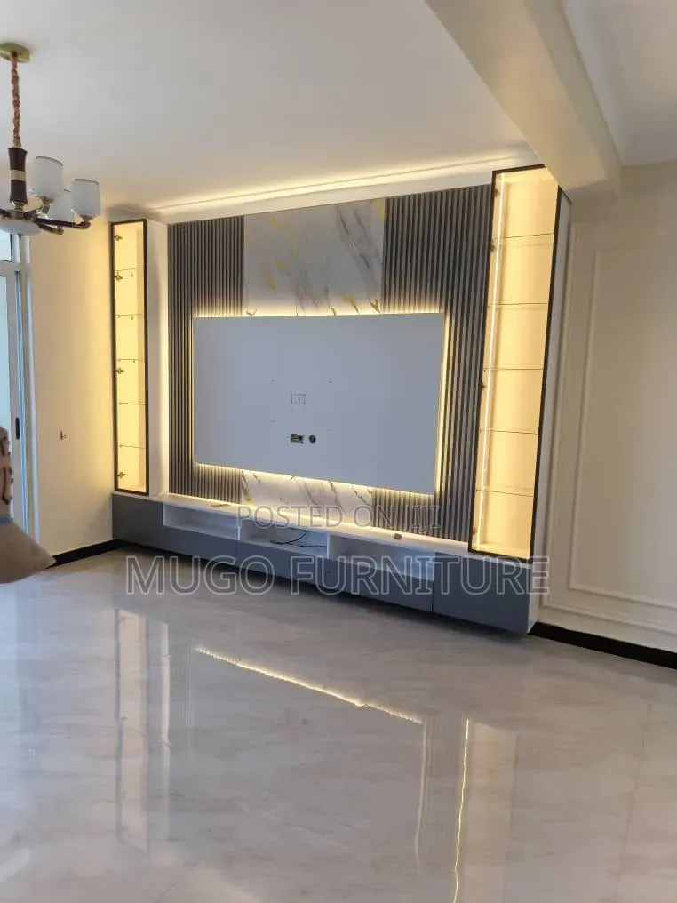 TV Unit With Backlights