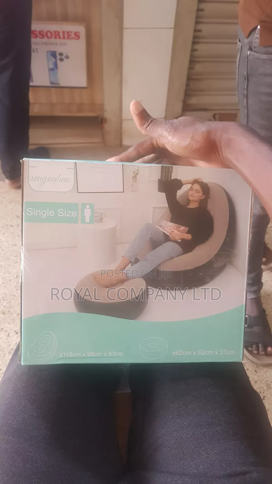 Inflatable Sofa Bed With Footrest