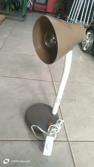UK Used Brown, Flexible-Neck Desk Lamp.
