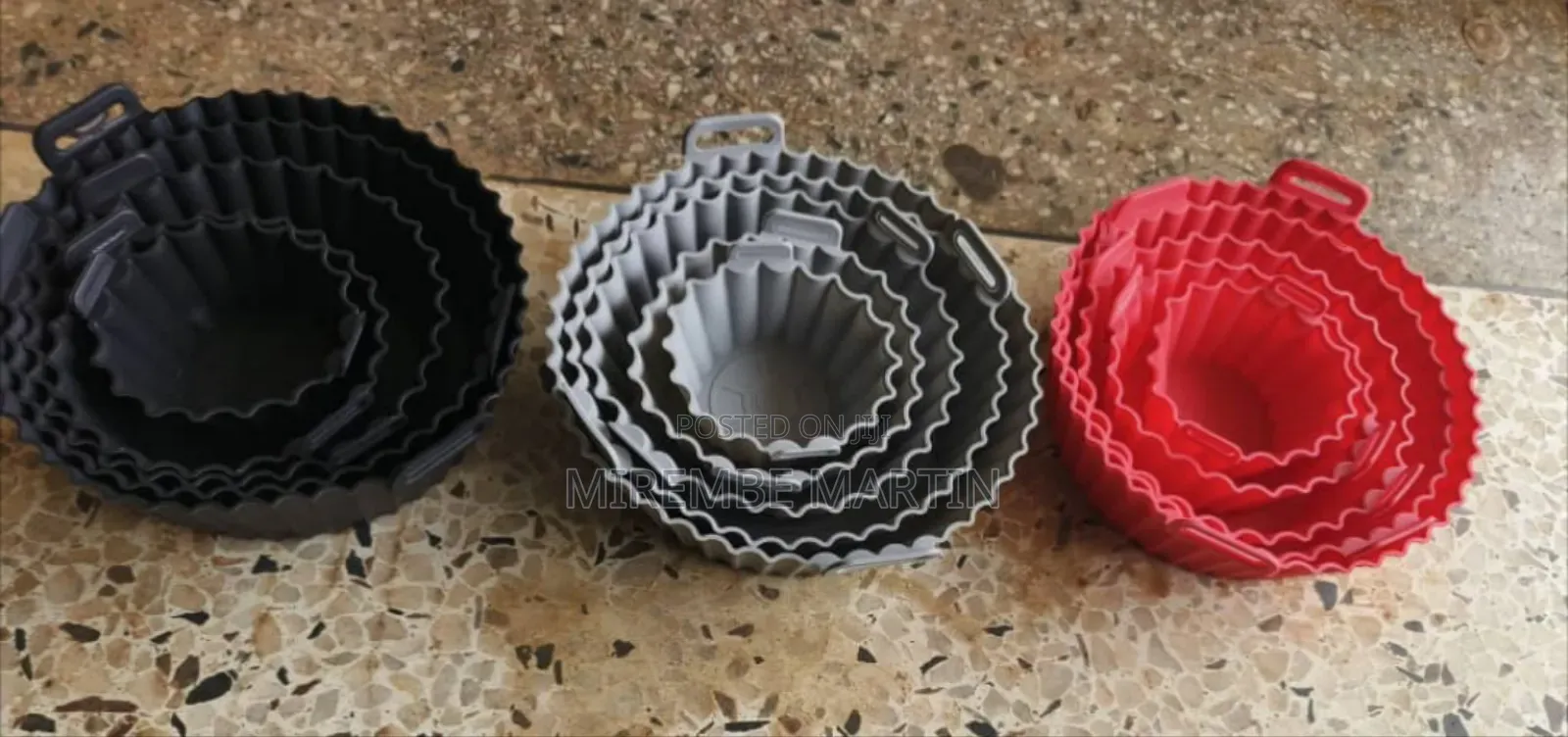 5 Pieces Silicone Round Air Fryer Liners
