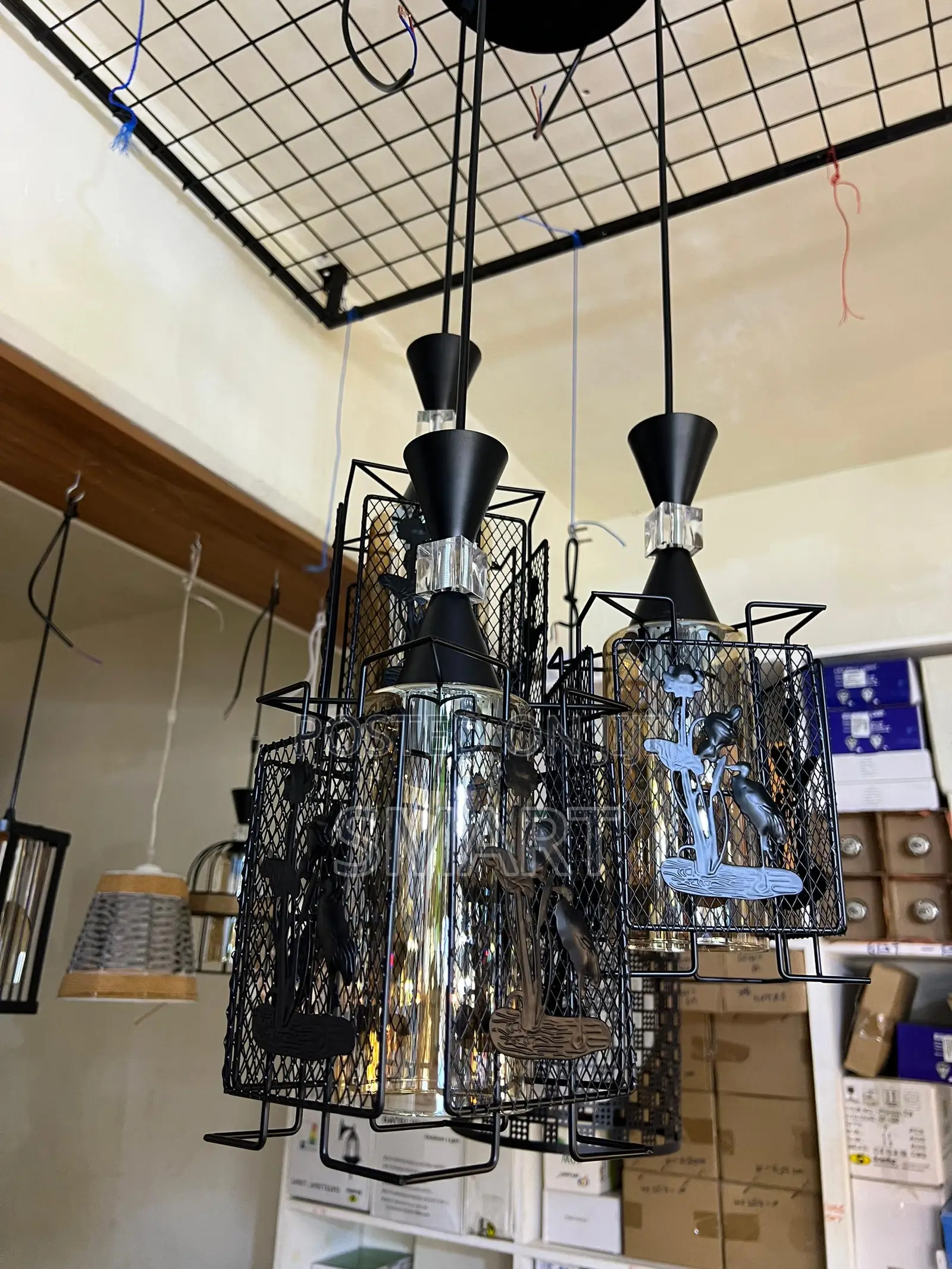 3Pcs Kitchen Black Pendants