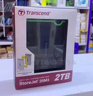 Transcend 2TB Portable Hard Drive – USB 3.1 Gen 1