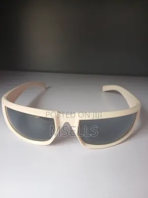 Rectangular Cream Sunglasses