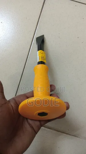Heavy-Duty Chisel Designed for Cutting or Shaping Metal and Concrete.