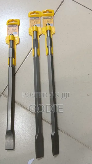 Heavy-Duty Chisels Designed for Use With Electric Demolition Hammers.
