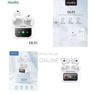 Modio DL01 True Wireless Earphones With Smart Touch Display, Active