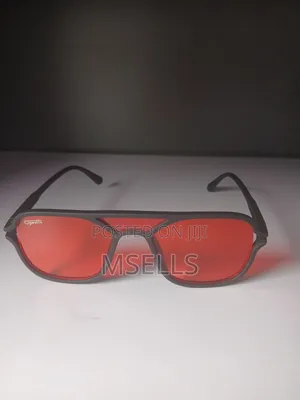Retro Red Aviator Sunglasses