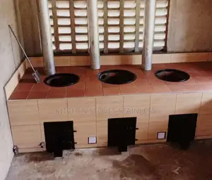 Durable Domestic Stove for Firewood and Charcoal With Grill