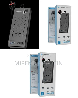 Powerology 6ac 2990w Power Strip Pd 20w