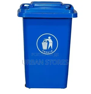 50L Blue Garbage Bin, Home Kitchen Small Garbage Can