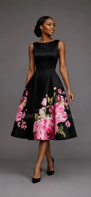 Floral Print Midi Dress