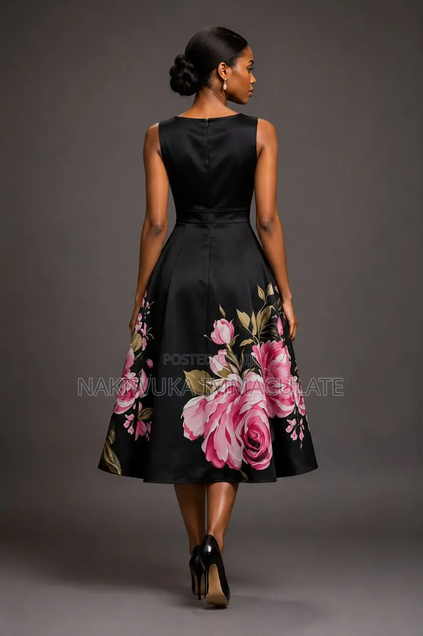 Floral Print Midi Dress