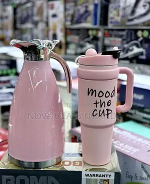 2-in-1 Vacuum Stainless Steel Flask and Mug Cup Combo