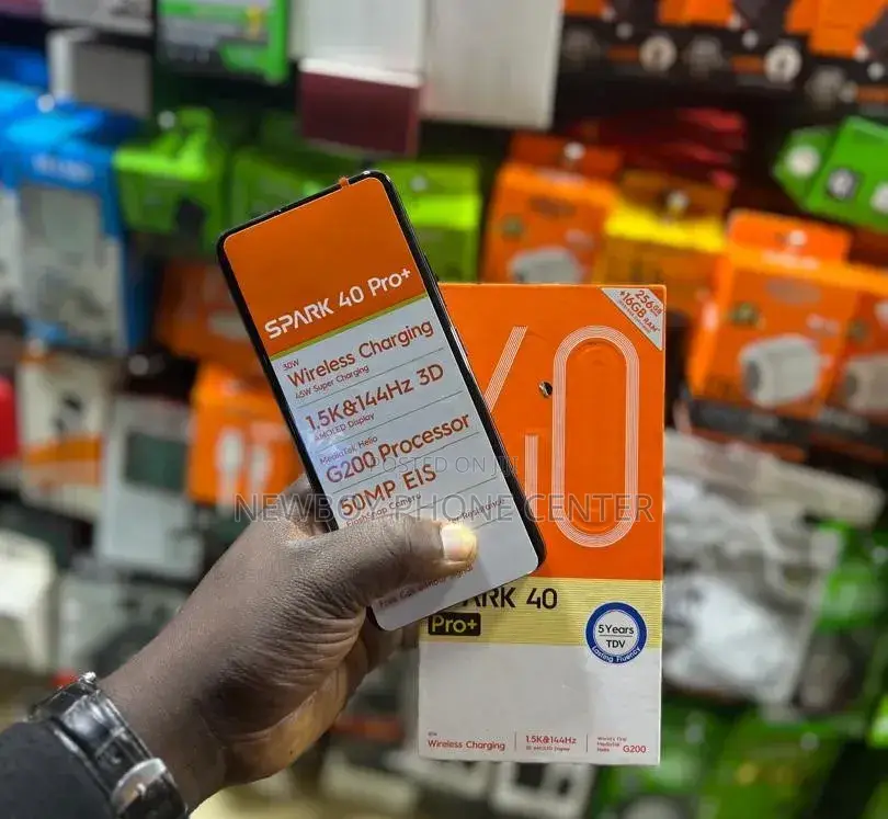 New Tecno Spark 40 Pro+ 256 GB Black