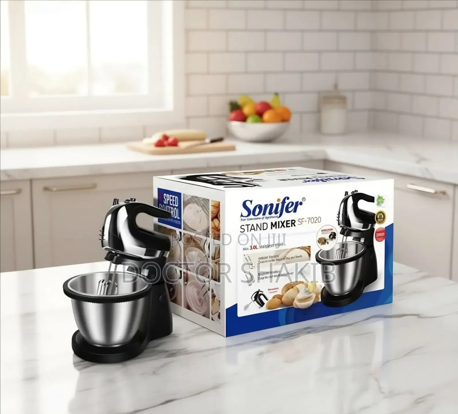 3litres Sonifer SF-7020 Stand Mixer