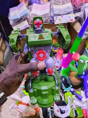 2-in-1 Automatic Transforming Robot Tank Toy With Lights Music