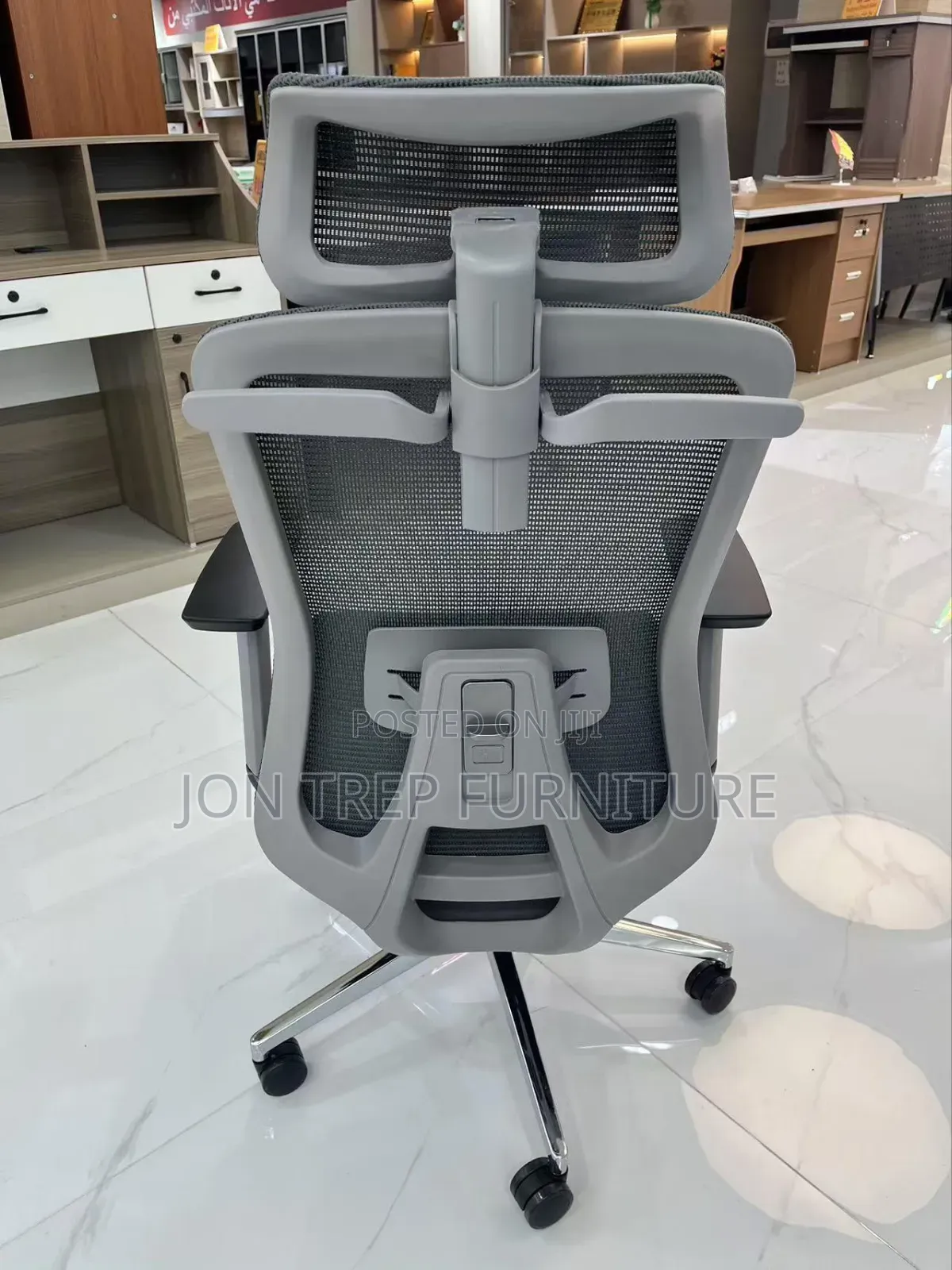 Office Chair Adjustable Gray