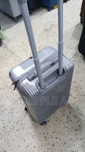 Small Silver Hardside Spinner Suitcase