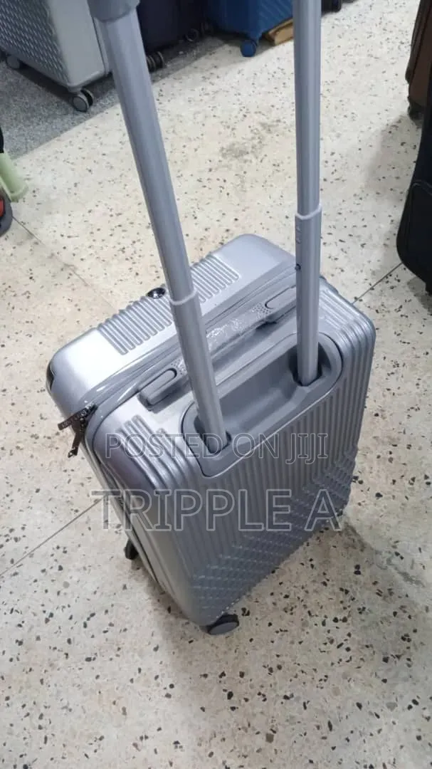 Small Silver Hardside Spinner Suitcase