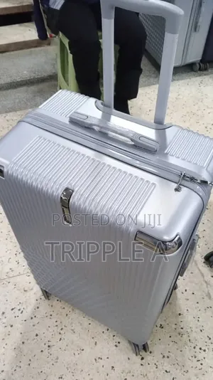 Big Sized Silver Rubber Plastic Suitcase ( Large)