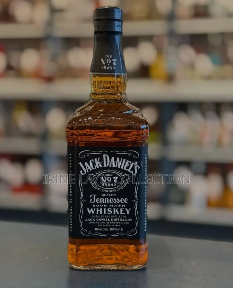 1ltr Jack Daniel's Old No. 7 Tennessee Sour Mash Whiskey.
