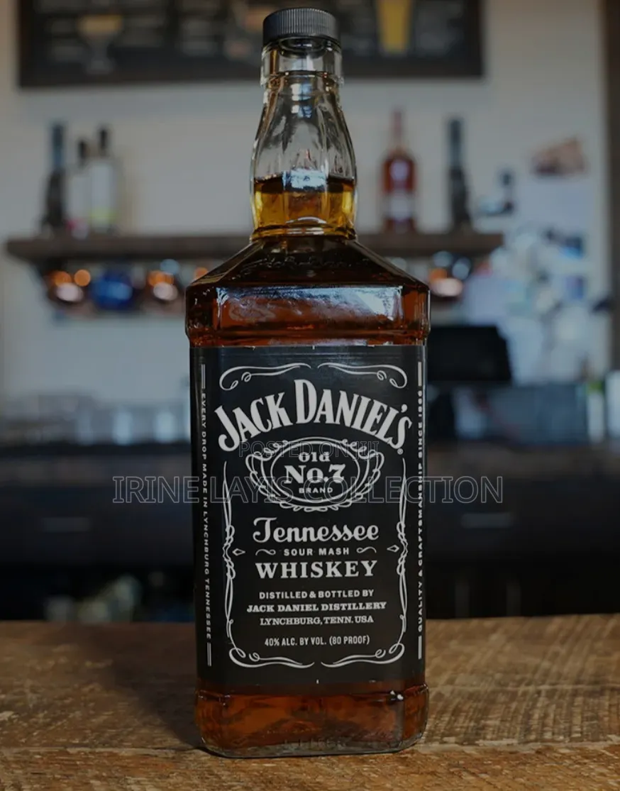 1ltr Jack Daniel's Old No. 7 Tennessee Sour Mash Whiskey.