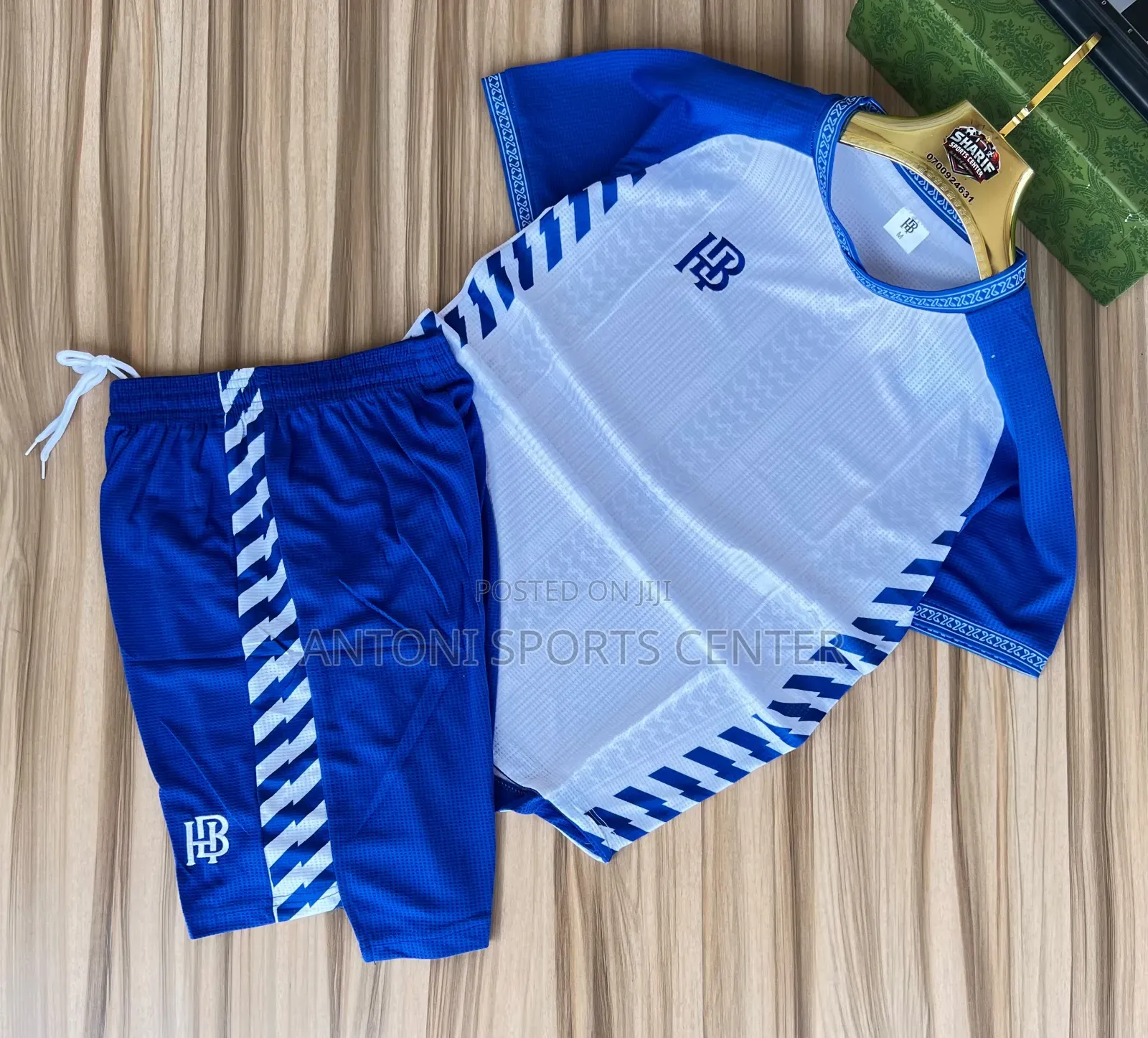 Blue and White Color Jersey
