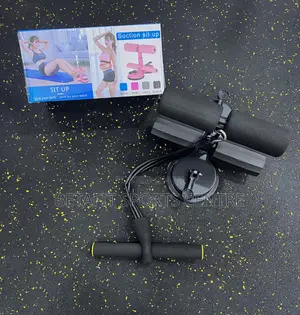 Suction Sit-Up Bar With Resistance Band