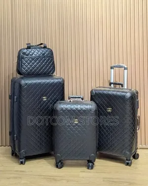 Branded Leather Set of 4 Luggage