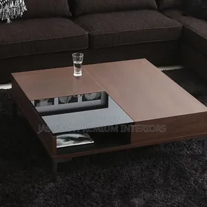 Center Table With Glass and Shelf - Living Room - Brand New Kampala