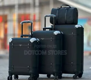 4-Piece Vintage-Inspired Luxury Travel Luggage Set