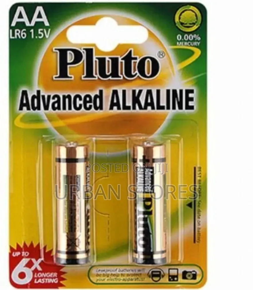 Pluto Advanced Alkaline AA Batteries (1.5v)non Rechargeable