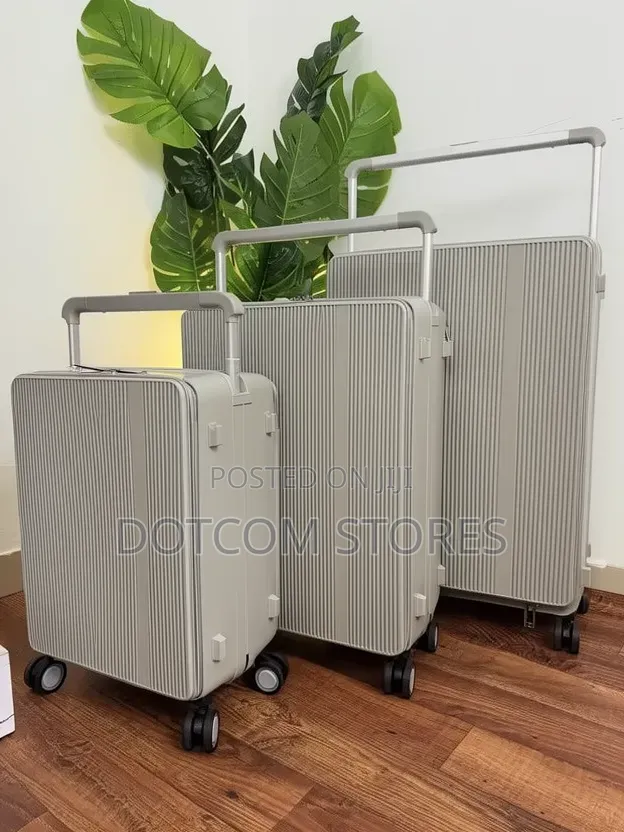 Premium Quality Bubule 3set Beige Front Back Suitcase