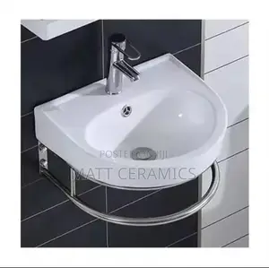 Wash Basin With Towel Rings
