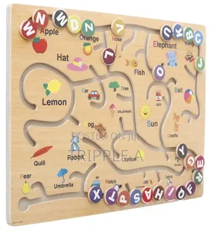 Unique Kids Play Alphabet Game Puzzle Board